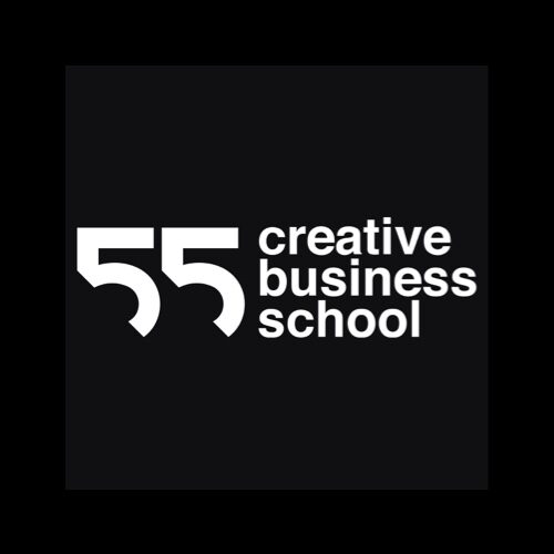 Logo van 55 Creative Business School, klant van LADY AI